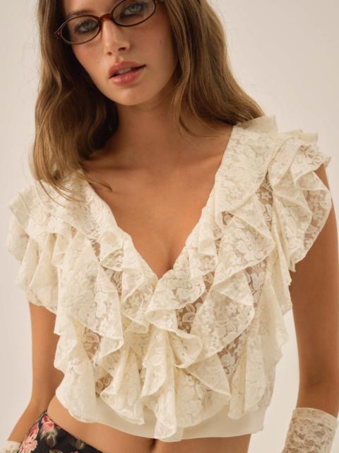 For Love & Lemons Lucianna Lace Top