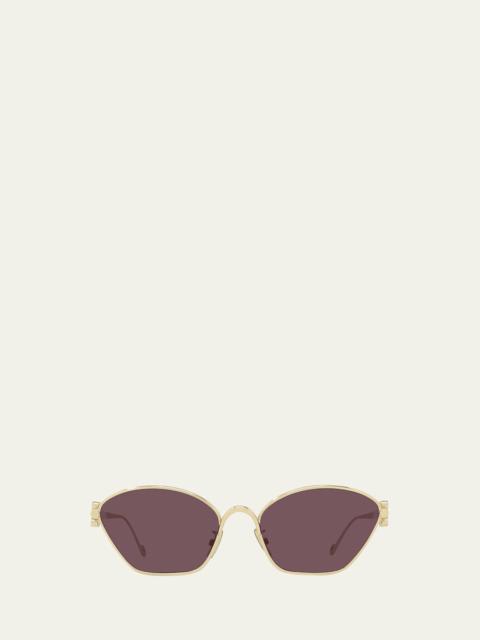 Loewe Anagram Metal Cat-Eye Sunglasses
