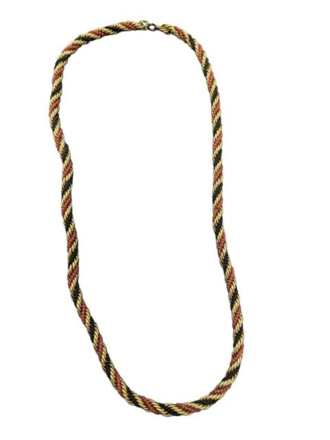 Other Designers VINTAGE GOLD COATED AND BLACK TWISTED ROPE CHAIN NECKLACE