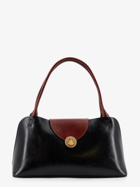 VERSACE Versace Vivian Leather Shoulder Bag Black