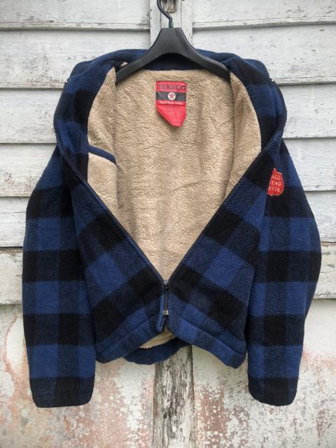 Other Designers Workers - Texaco Workers Plaid Sherpa Jacket