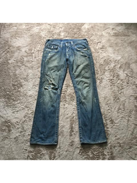 Other Designers True Religion - Vintage True Religion Made In Usa Wash Flare Pants #4305-149