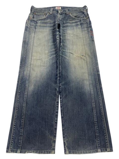 Other Designers Avant Garde - Edwin XV Exclusive Vintage Faded Wash Distress Baggy Jeans