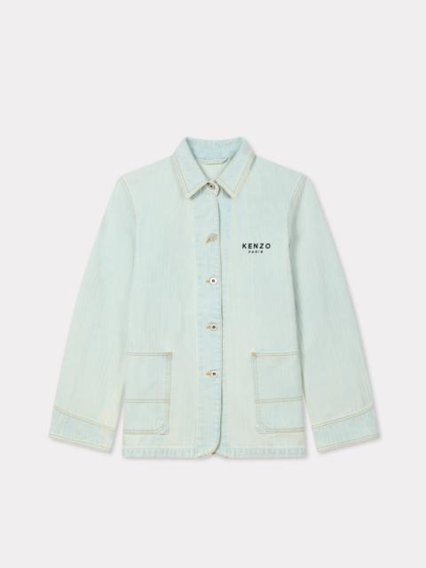 KENZO 'Boke Flower' embroidered workwear jacket in japanese denim