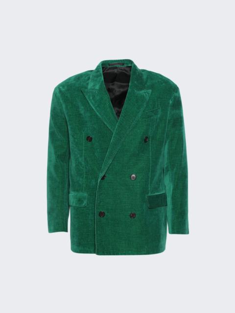 Lanvin Soft Shoulders Double-breasted Jacket Malachite
