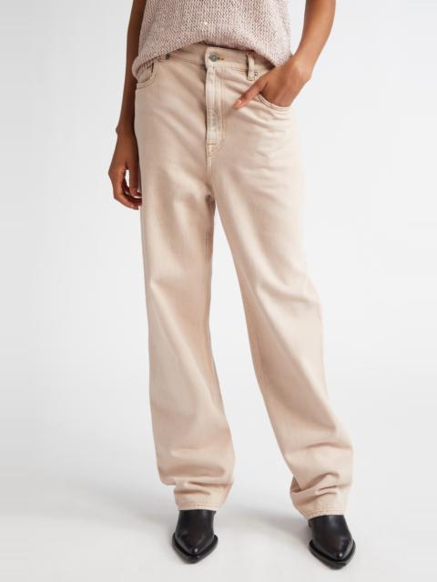 Golden Goose Golden Goose Journey Marble Dyed Relaxed Fit Jeans in Shadow Gray at Nordstrom