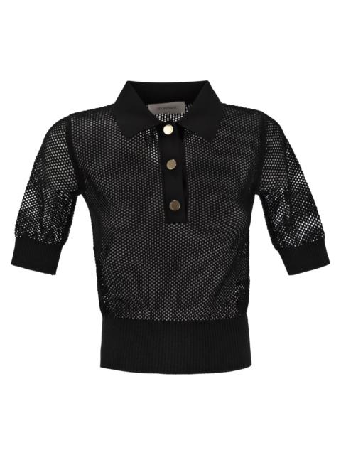 Sportmax Women Casta - Mesh Knit Polo Shirt