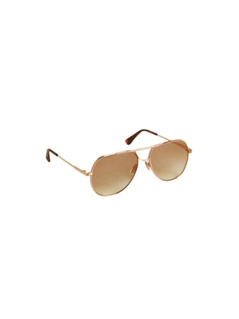 Golden Goose AVIATOR STYLE SUNGLASSES (PINK GOLD/HONEY)