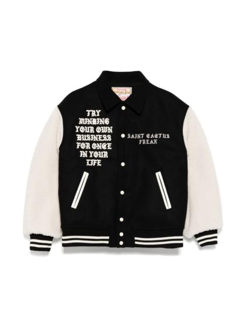 SAINT M×××××× X CACTUS PLANT FLEA MARKET VARSITY JACKET