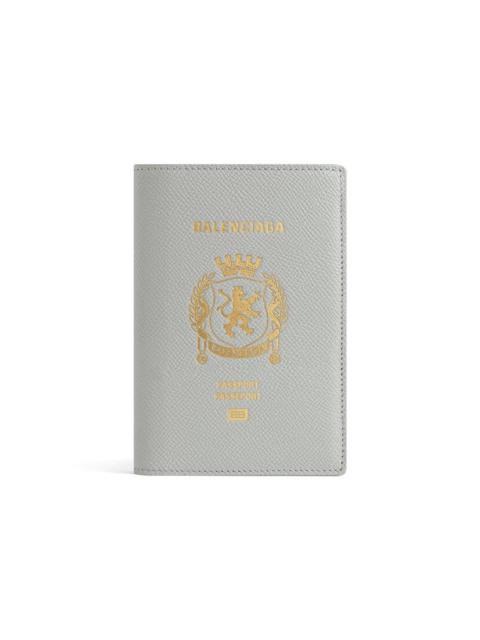 BALENCIAGA Men's Passport Holder in Balenciaga Grey