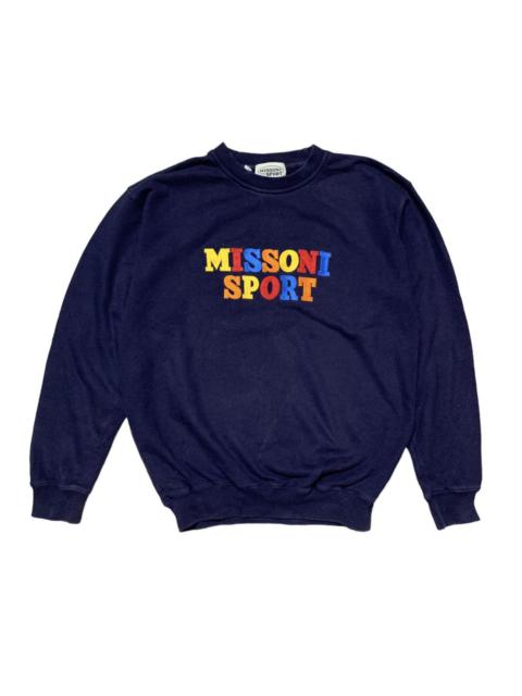 Other Designers Vintage MISSONI SPORT Spellout Embroidery Sweatshirt