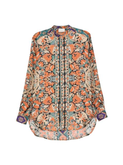 Pierre-Louis Mascia Printed silk shirt