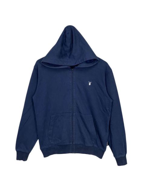 Other Designers Playboy × Vintage - Y2k playboy small logo hoodie zipper size LL