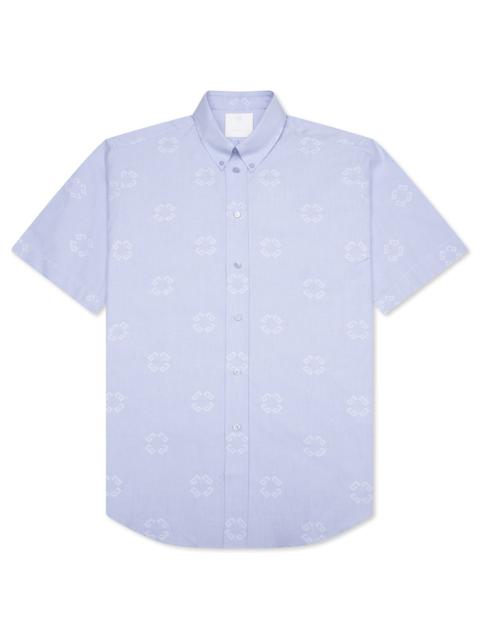 Givenchy MONOGRAM 72 JACQUARD SHIRT - BABY BLUE