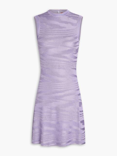 Missoni Metallic jacquard-knit mini dress