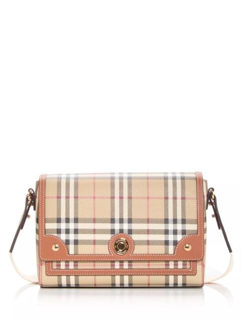 Burberry Note Check Shoulder Bag