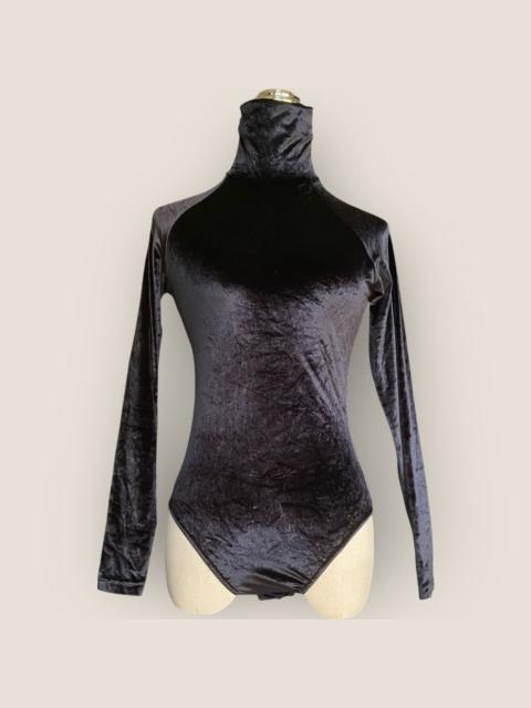 GUCCI Vintage 1994 Tom Ford Era Stretch Velvet Bodysuit