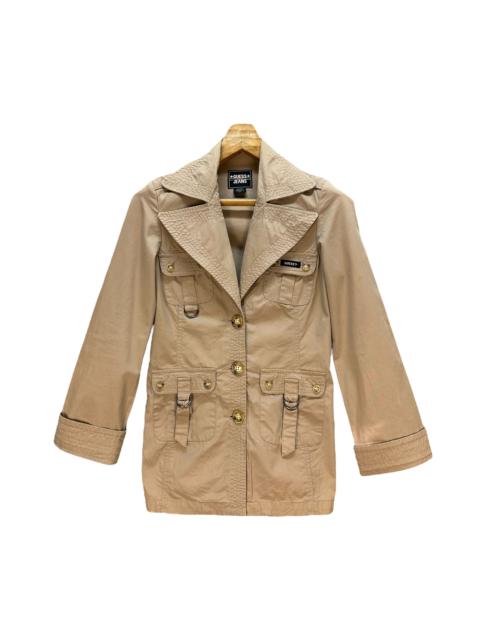 Other Designers GUESS Double Collar Belted Coat Jacket #A36-0817
