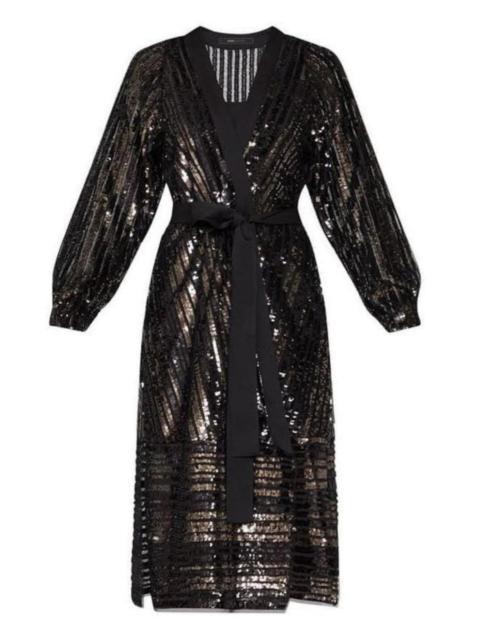 Other Designers Sequin Wrap Dress
