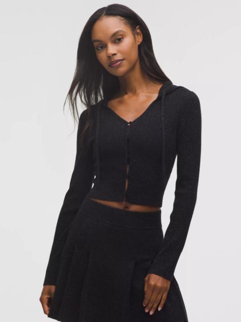 lululemon Micro Cable Merino Wool Hooded Cardigan