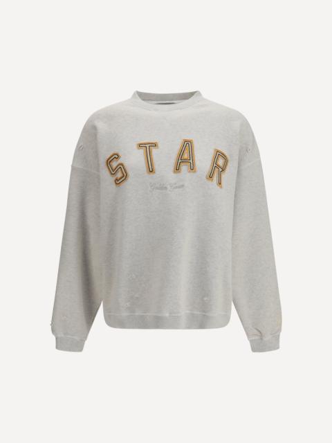 Golden Goose Sweatshirt crewneck in cotton with contrasting logo
