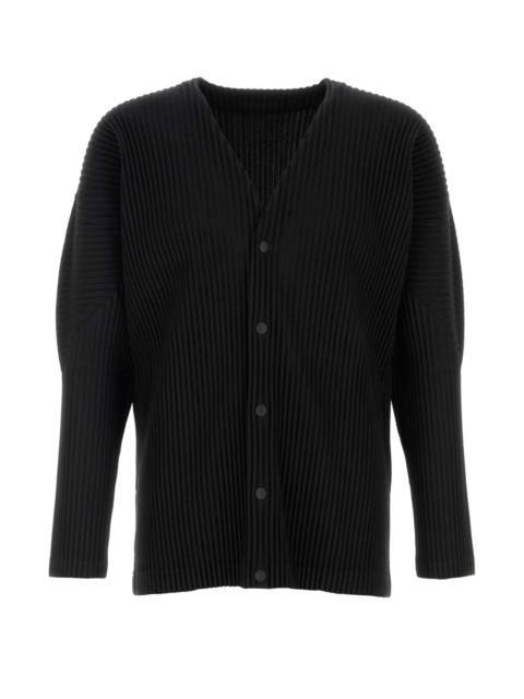 ISSEY MIYAKE Homme Plisse' Issey Miyake Men Black Polyester Cardigan