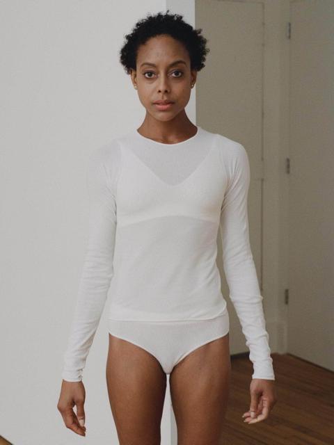 BASERANGE Odea Longsleeve Tee - Organic Cotton Mesh