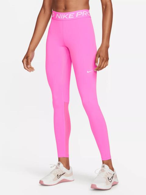 Nike Nike Women's Pro Mid-Rise Mesh-Paneled Leggings