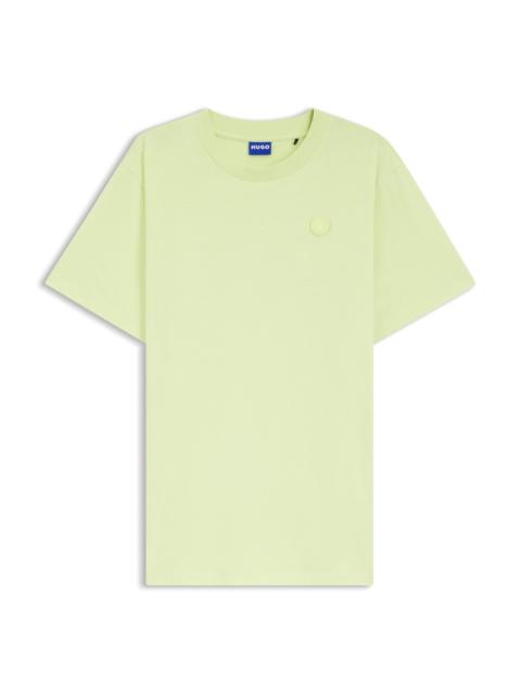 HUGO COTTON-JERSEY T-SHIRT WITH HAPPY HUGO LOGO