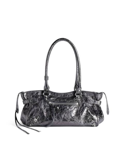 BALENCIAGA Women's Le City Bag East-west in Steel Grey
