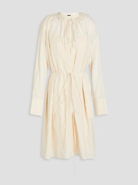 JOSEPH Dartmouth belted poplin midi shirt dress