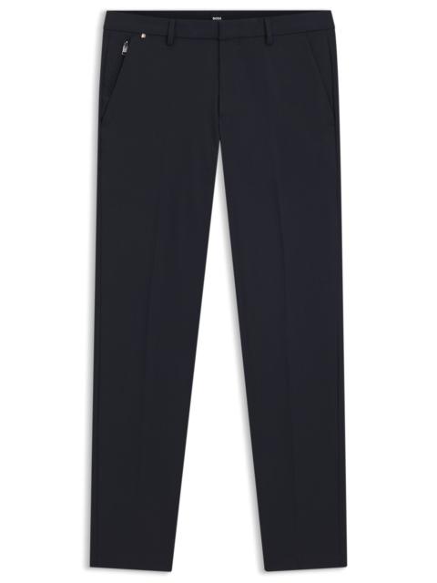BOSS SLIM-FIT TROUSERS IN STRETCH COTTON