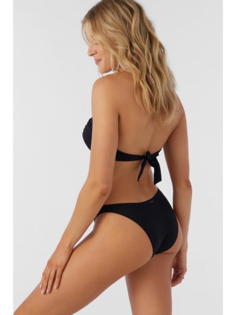 O'Neill Saltwater Solids Flamenco High Cut Cheeky Bottoms