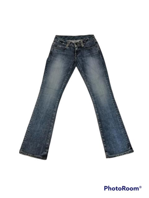 Burberry NICE BURBERRY BLUE LABEL FLARED JEANS DISTRESSED DESIGN