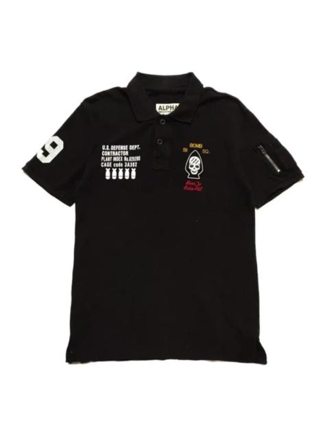 Other Designers Alpha Industries - Vintage Polos Short Sleeve Shirts Black