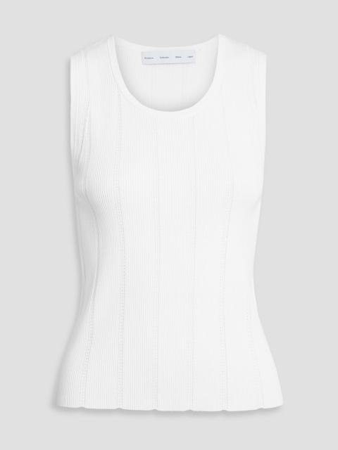 Other Designers Perry pointelle-knit top