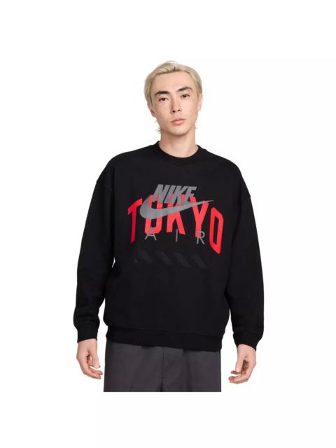 Nike Air Men's "Tokyo" Fleece Crew -Black