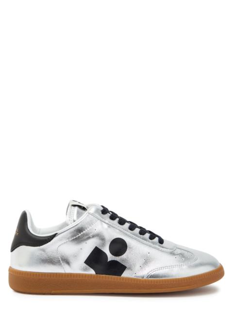 Isabel Marant Étoile Isabel Marant étoile Kaycee Logo Metallic Leather Sneakers