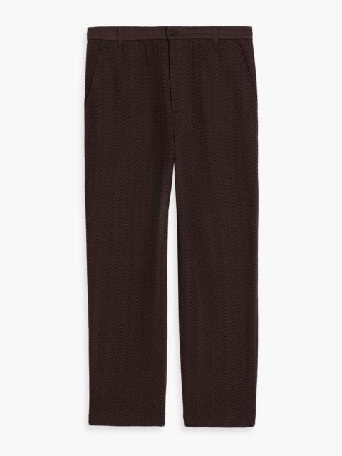 Missoni Tapered crochet-knit cotton-blend drawstring pants