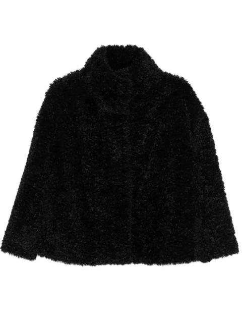 Herno Herno Women Cappotto Corto A Collo Alto In Ecopelliccia