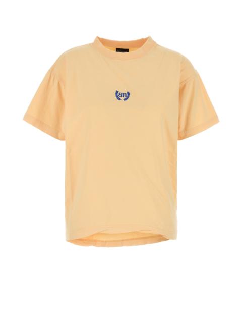 BALENCIAGA Pastel orange cotton oversize t-shirt
