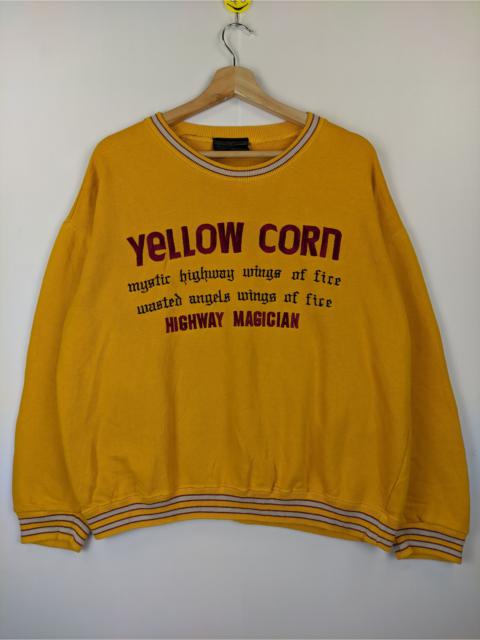 Japanese Brand - Steals🔥Vintage Sweatshirt Yellow Corn Motorsport