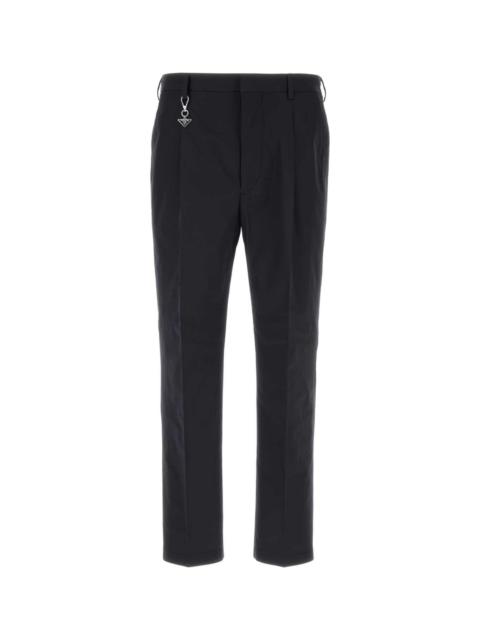 Prada Navy Blue Poplin Pant