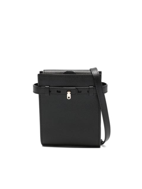 Valextra belted leather shoulder bag