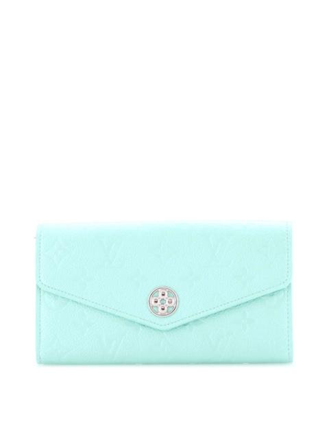 Louis Vuitton Louis Vuitton Flower Sarah NM Wallet Iridescent Monogram Empreinte Leather (Authentic Pre-Loved)