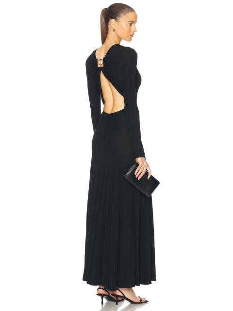 CHRISTOPHER ESBER Bezel Quartz Maico Long Sleeve Dress