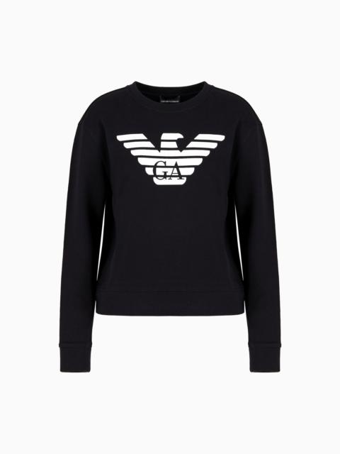 EMPORIO ARMANI ASV organic jersey sweatshirt with logo