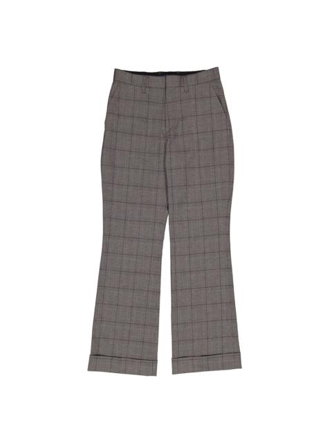 Kolor Kolor Ladies Gray Glen Plaid Tailored Trousers, Brand Size 2 (Medium)