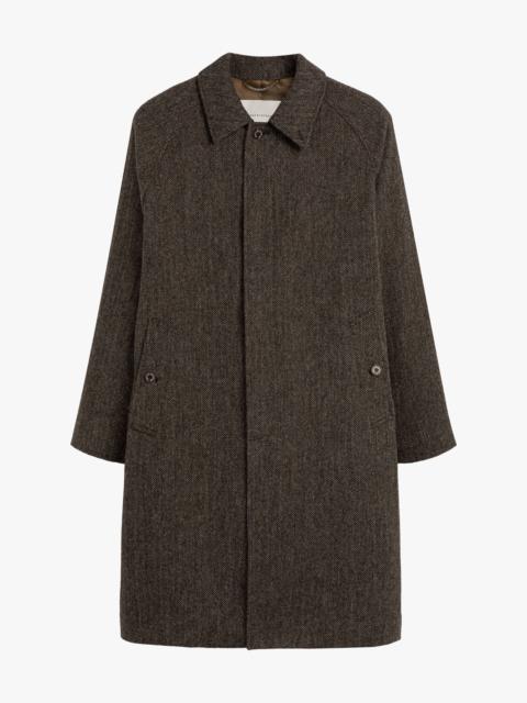 BELFORD BROWN WOOL BALMACAAN COAT