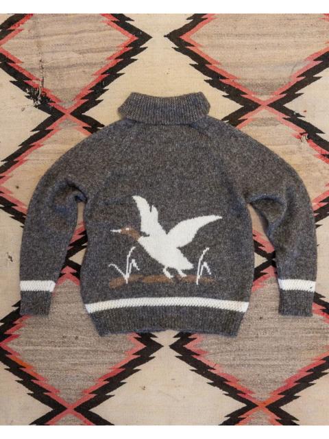 Other Designers Wythe Alpaca Cowichan Cardigan - Mallard Flight